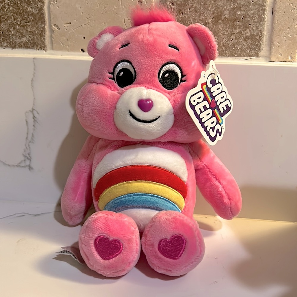 Pink Rainbow Care Bare Plushie